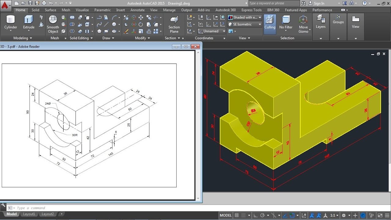 Great How To Draw 3d In Autocad 2014 in the world Check it out now 